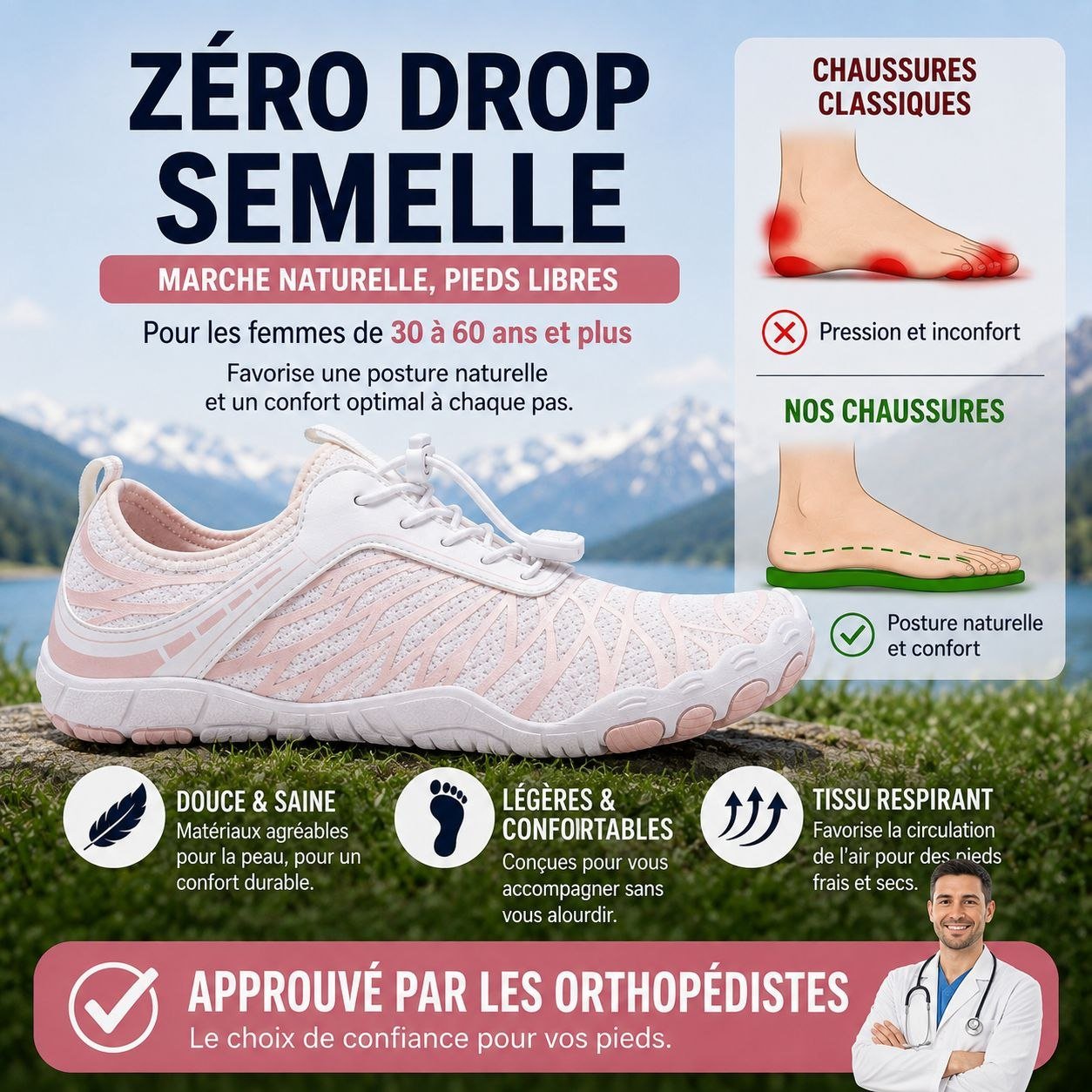 Chaussures Confort Cinq Orteils